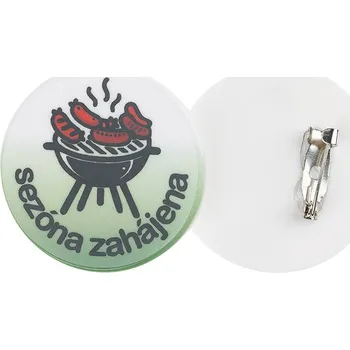 Koupelnový nábytek Bellatex Placka "GRILOVÁNÍ" prům. 35 mm bílá, smetanová, hnědá, zelená