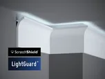 Mardom Decor Stropní LED osvětlovací lišta, NEPŘÍMÉ OSVĚTLENÍ, tvrdý plast PolyForce (HD Polymer), základní bílý nátěr (přetíratelný), 135 x 40 x 2000 mm