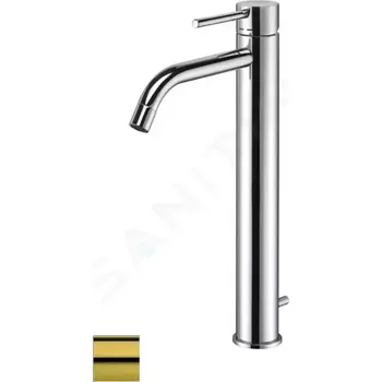 Vodovodní baterie Paffoni Light Umyvadlová baterie s výpustí, zlatá, LIG085HG