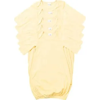 Kojenecká košile na spaní s dlouhým rukávem - žlutá - S (0-3 měsíce) sublimace termotransfer