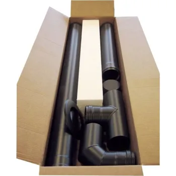 Krbová kamna Set kouřovodů Centrometal nerezový pro peletová krbová kamna a kotle pr. 100 mm