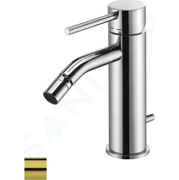 Paffoni Light Bidetová baterie s výpustí, kartáčovaná zlatá, LIG135HGSP