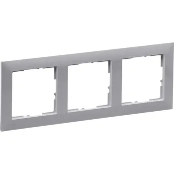 vypínač SUNO RÁMEČEK TROJNÁSOBNÝ ŠEDÁ LEGRAND 721543
