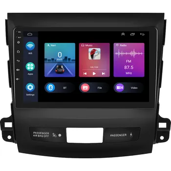 Autorádio Podofo 2DIN autorádio PEV77 Android, Mitsubishi Outlander II / Citroen C-Crosser / Peugeot 4007