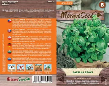 Semeno MoravoSeed Bazalka pravá zelená 400 ks