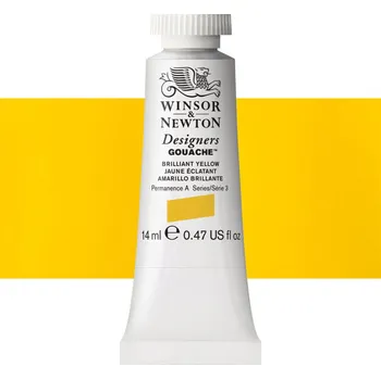 Vodová barva Kvašová barva Winsor & Newton - Brilliant Yellow
