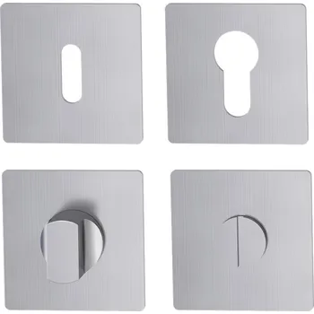 Dveřní kování GK - ROZETA FRAME - HR rozety WC BN - Broušená nerez (71)