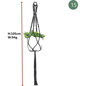 Květináč Závěsný ručně pletený obal na květináč | Závěsné macrame - 15