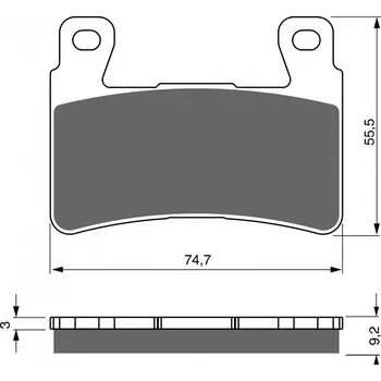 Auto-moto Brzdové destičky GOLDFREN 279 S3