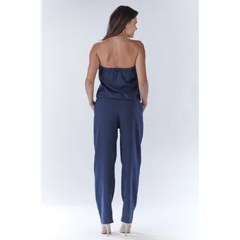Dámský overall Overal bez rukávů A182 Barva: Tmavě Modrá, Velikost: XL
