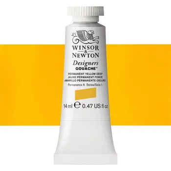 Vodová barva Kvašová barva Winsor & Newton - Permanent Yellow Deep