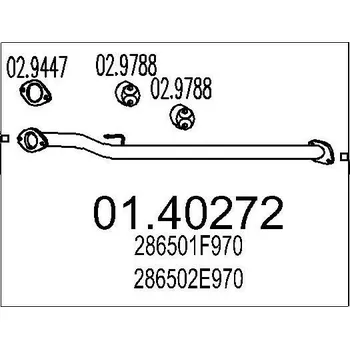 Výfuková trubka Výfuková trubka MTS 01.40272