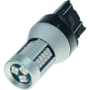 Žárovka LED T20 (7443) červená, 12-24V, 30LED/4014SMD
