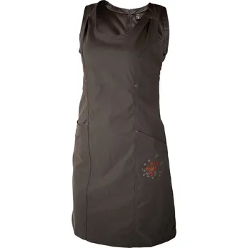 Dámské šaty Šaty Warmpeace Friday Better XL black coffee