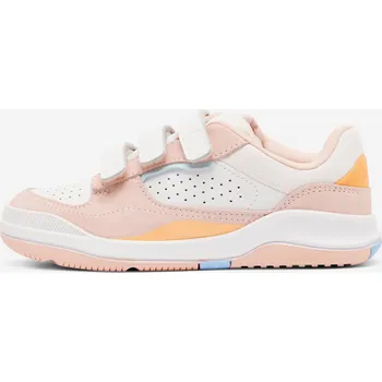 Dívčí obuv DECATHLON Dětské kožené boty na suchý zip Playventure City vel. 28-34 31 RŮŽOVÁ