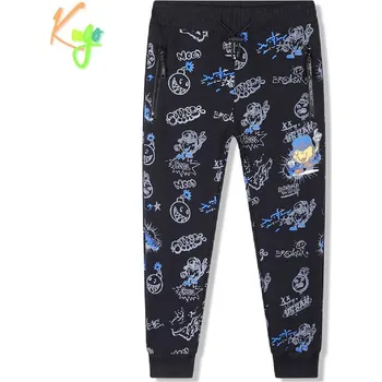 Chlapecké oblečení Chlapecké tepláky Kugo FT6021, černé / černý zip