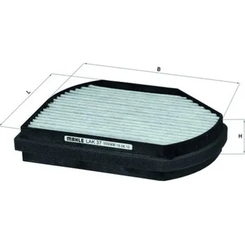 Kabinový filtr Filtr, vzduch v interiéru MAHLE LAK 37