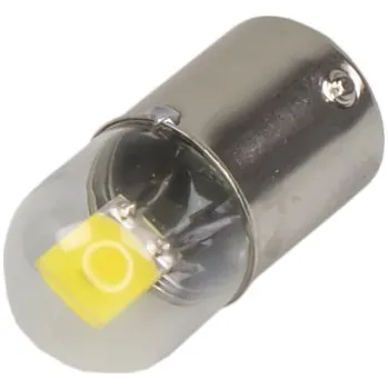 Povinná bezpečnostní výbava LED BA15S bílá, 12V, 1LED/COB, celosklo