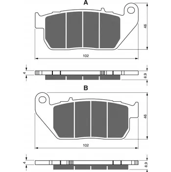Brzdová destička Brzdové destičky GOLDFREN 272 S3