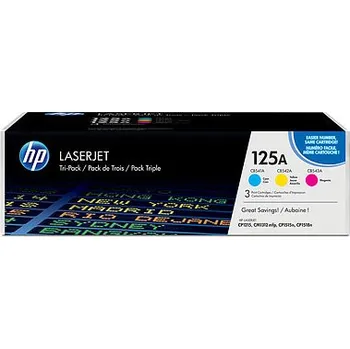 Hp Toner CF373AM trojbalení CB541A + CB542A + CB543A - azurová, purpurová, žlutá (3x1400stran 5%)