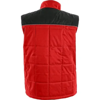 pracovní vesta CXS Vesta SEATTLE, zimní, pánská, červeno-černá, vel. 2XL