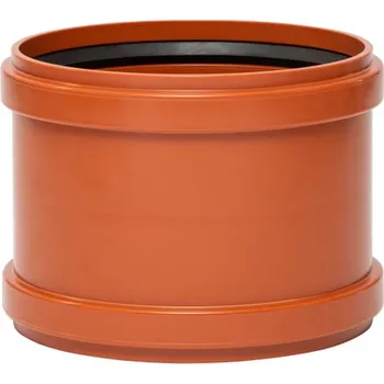Kanalizační potrubí Spojka dvouhrdlá kanalizační PVC Osma KGMM, DN 400, oranžová