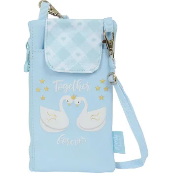 Peněženka a pouzdro na mobil 2 v 1 Glow Lab Labute Modrá