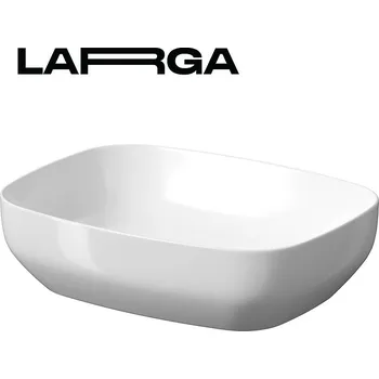 Umyvadlo Cersanit Larga, umyvadlo na desku 50x39 cm, bílá lesklá, K677-003