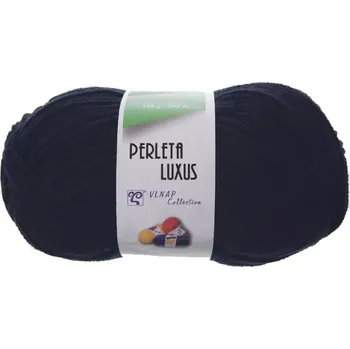 Příze Perleta Luxus 56031 - Tm.modrá
