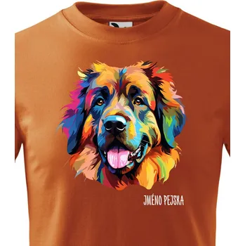 Dětské tričko Leonberger, Barva Oranžová, Velikost 134 cm/8 roků, Canvas Dětské tričko 2564