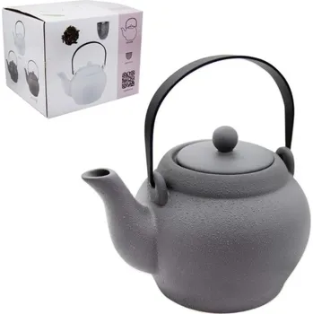 Konvice na čaj BELLA FIORE Konvice porcelán 900ml se sítkem GREY