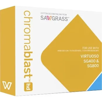 Chromablast-HD gelový inkoust na potisk bavlny Ricoh SG400 / SG800 Cyan - prošlá expirace