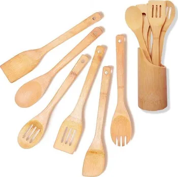 Sada kuchyňského náčiní 4L Sada bambusového kuchyňského náčiní