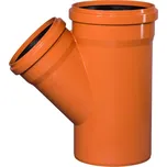 Odbočka kanalizační PVC Osma KGEA 45°, DN 315 x 250, oranžová