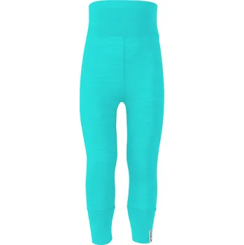 Crawler Merino legíny vysoký pas s manžetou tenké dětské Tyrkysová Velikost: 56-62/68 (0-6 měsíců)