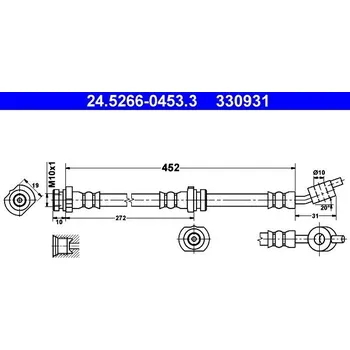 Brzdová hadice Brzdová hadice ATE 24.5266-0453.3