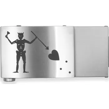 Opasek Kore Essentials® Kovová spona k opaskům Custom Laser Kore®, Barva: Stříbrná, Varianta: X4 - Blackbeard