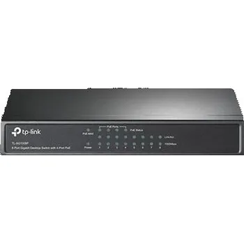 Switch TP-Link TL-SG1008P PoE Switch 8xTP 10/100/1000Mbps(4x PoE+), kovový