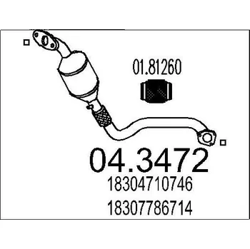 Katalyzátor Katalyzátor MTS 04.3472