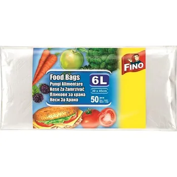 Sáček na potraviny FINO Mikrotenové sáčky 30× 45 cm (50 ks), 6 l