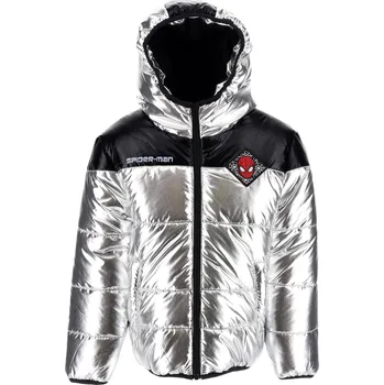 Chlapecká bunda SUN CITY Zimní bunda SPIDERMAN stříbrno - černá vel. 104