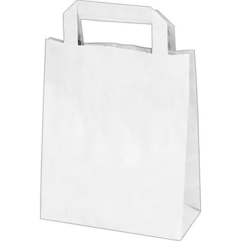 Jednorázové nádobí Papírové tašky (PAP) 18x8x22 cm bílé [50 ks]