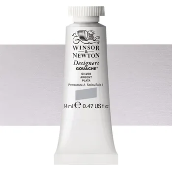 Vodová barva Kvašová barva Winsor & Newton - Silver