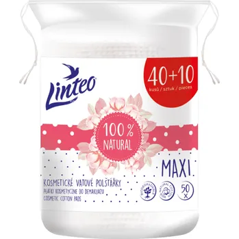 Toaletní papír Maják Linteo Maxi 100% Natural kosmetické vatové odličovací polštářky 50 kusů