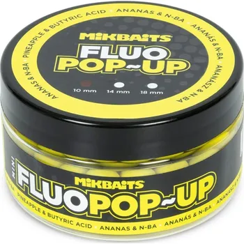 Boilies Mikbaits Mini Plovoucí fluo boilie 100ml - 10mm - Mini Plovoucí fluo boilie 100ml - Sladká kukuřice 10mm