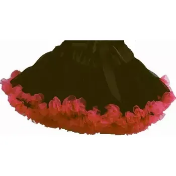 Dívčí sukně Sukně TUTU PETTI Extra objem černá a červená duo