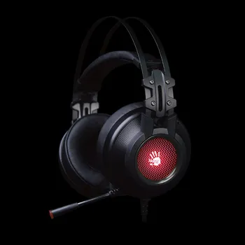 A4tech Bloody G525, herní sluchátka s podsvícením, 7.1, SW, USB, Černá