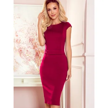 Dámské šaty Luxusní pouzdrové šaty 301-4 bordo, VELIKOST XL