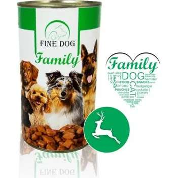 Krmivo pro psa Maják FINE DOG Family konzerva pro psy se ZVĚŘINOU 1240g