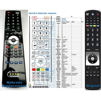 Dálkový ovladač FINLUX RC5110, RC5112 - kompatibilní značkový dálkový ovladač General